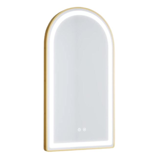 ARC - Battery Powered 24” x 36" Framed Illuminating Mirror - Gold