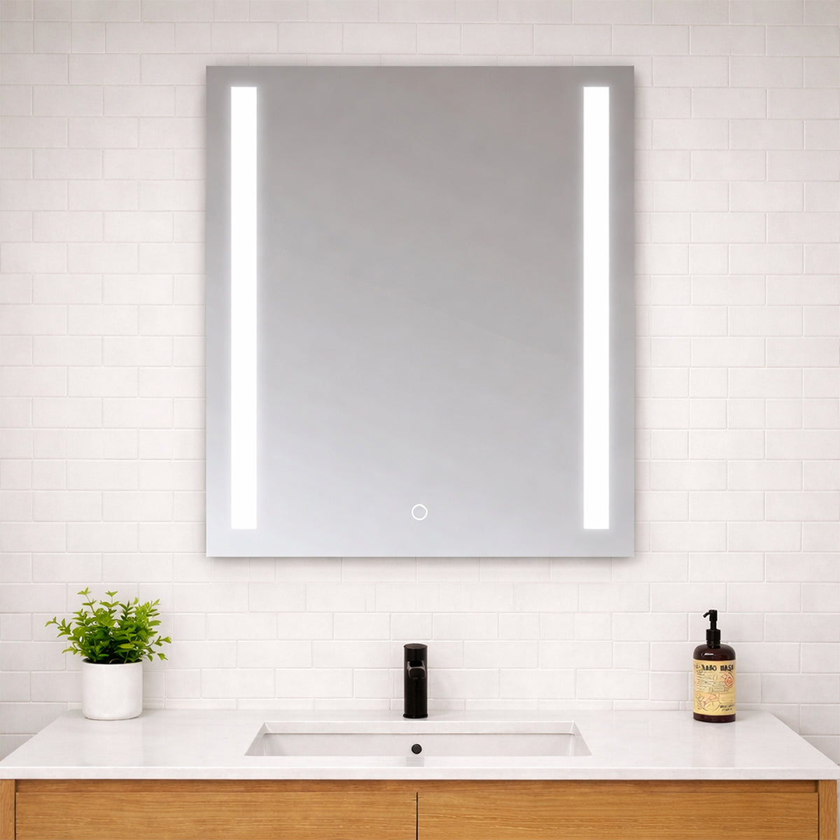 RIBBON - Battery Powered 22” x 30" Illuminating Mirror