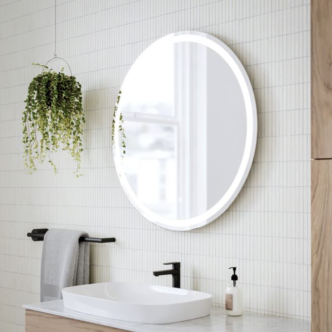 LOOP - Battery Powered 27.5” dia. Illuminating Mirror