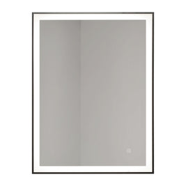 LUMï - Battery Powered 24” x 32” Framed Illuminating Mirror - Black