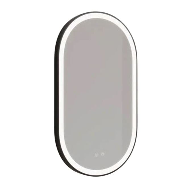 PILL - 24" x 38" Framed Illuminating Mirror - Black