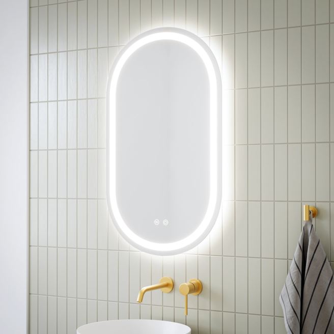 SATURN - Battery Powered 24” x 36" Illuminating Mirror